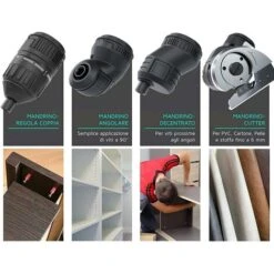 Avvitatore Mini Cacciavite Elettrico Multiuso A Batteria 28 Punte + 4 Adattatori -Makitae Outlet 27285558 4