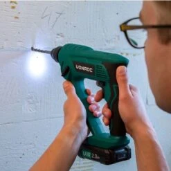 VONROC Martello Perforatore VPOWER 20V 1.3 Joule - SDS Plus. Incl. Accessori E Borsa Degli Attrezzi. Batteria E Caricabatteria Non Inclusi -Makitae Outlet 27295620 5