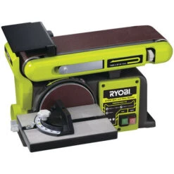 RBDS4601G - LEVIGATRICE A DOPPIA FUNZIONE NASTRO E DISCO CON CANALE DI ASPIRAZIONE E BASE IN GHISA 375W - RYOBI