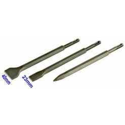 Kit 3 SCALPELLI SDS PLUS 2 SPATOLA 1 A PUNTA Martello Demolitore Scalpello