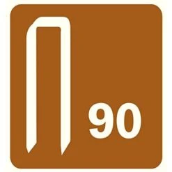 Rapid 5000126 No. 90 Graffe A Dorso Stretto 35 Mm, Acciaio -Makitae Outlet 28530081 3