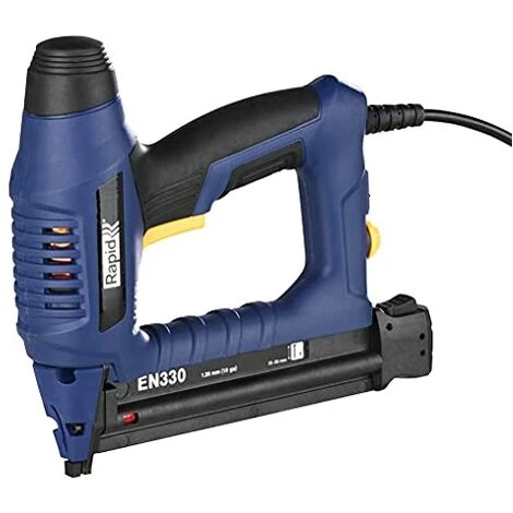 Rapid Chiodatrice Elettrica EN330 Per Chiodi No.8 Da 15-30 Mm, Sparo Istantaneo, Per Decorazione Di Porte, Finestre E Simili. 1 Rapid Chiodatrice Elettrica EN330 Per Chiodi No.8 Da 15-30 Mm, Sparo Istantaneo, Per Decorazione Di Porte, Finestre E Simili.