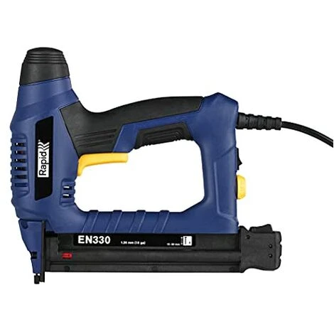 Rapid Chiodatrice Elettrica EN330 Per Chiodi No.8 Da 15-30 Mm, Sparo Istantaneo, Per Decorazione Di Porte, Finestre E Simili. 2 Rapid Chiodatrice Elettrica EN330 Per Chiodi No.8 Da 15-30 Mm, Sparo Istantaneo, Per Decorazione Di Porte, Finestre E Simili. - immagine 2