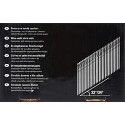 DEWALT Chiodi In Stecca, Saldati A Filo Testa A C, Angolazione 33° Ring Non Rivestito, Diametro 2.8 Mm -Makitae Outlet 28567097 4