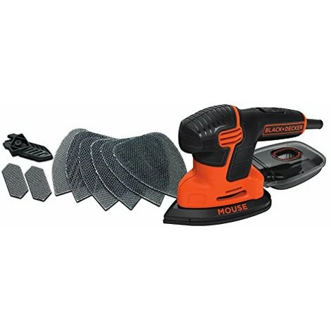 BLACK & DECKER KA2500K Levigatrice Multifunzione Mouse, Velocità 14.000 Giri/Min, 120 W 4 BLACK & DECKER KA2500K Levigatrice Multifunzione Mouse, Velocità 14.000 Giri/Min, 120 W - immagine 4