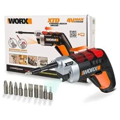 Worx WX252 Avvitatore Maneggevole A Batteria, 4 V, Nero