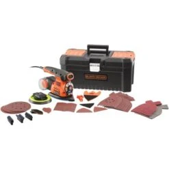Black & Decker Sander Multifunzione Nero + Decker 'KA280LKA-QS' 220W
