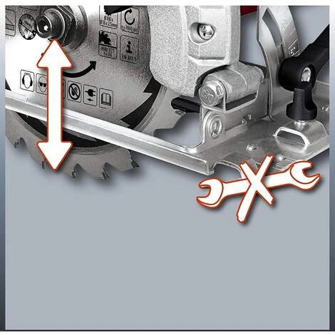 Sega Circolare Manuale Einhell TH-CS 1200 / 1 Taglio Legno Lama 160 Mm 1230 W 2 Sega Circolare Manuale Einhell TH-CS 1200 / 1 Taglio Legno Lama 160 Mm 1230 W - immagine 2