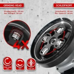 Nova Levigatrice Per Cemento Cartongesso E Altri Piani Testa Ø19 Cm Orbitale Durevole -Makitae Outlet 29113246 4