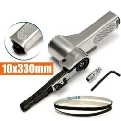 MINI LEVIGATRICE A NASTRO 10X330 MM - ARIA PNEUMATICA COMPRESSORE IN ALLUMINIO -Makitae Outlet 29177605 4