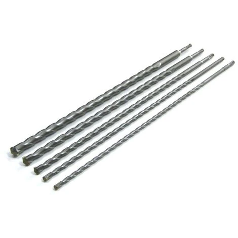 SET 5 PUNTE TRAPANO DEMOLITORE MARTELLO PNEUMATICO ATTACCO SDS PLUS 600 MM 1 SET 5 PUNTE TRAPANO DEMOLITORE MARTELLO PNEUMATICO ATTACCO SDS PLUS 600 MM