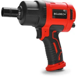 BOUDECH - BOLT 1600 Avvitatore Reversibile Ad Aria Compressa 1600NM, 1/2, 8000 RPM. Avvitatore Pneumatico Ad Impulsi Ultra Compatto Con Soft-grip, Valigetta E 10 Bussole.
