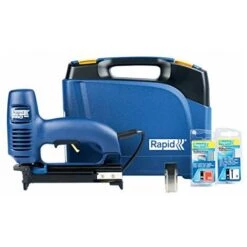 Rapid 10642912 R553 Graffatrice Elettrica PRO, 240 V, Blu