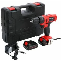 Trapano Avvitatore A Percussione Senza Fili 21V + 2 Batterie Al Litio + 20 Accessori + Guanti Professionali TEENO -Makitae Outlet 30248685 3