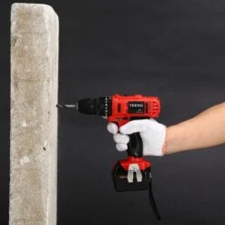 Trapano Avvitatore A Percussione Senza Fili 21V + 2 Batterie Al Litio + 20 Accessori + Guanti Professionali TEENO -Makitae Outlet 30248685 5