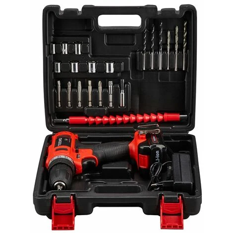 TEENO Avvitatore A Batteria 21V, 2 Velocità Trapano A Batteria, 1*Batterie Al Litio 1.5Ah, Ricarica Rapida In 1 Ora, 20 Accessori Inclusi (Trapano A 1*Batteria) 2 TEENO Avvitatore A Batteria 21V, 2 Velocità Trapano A Batteria, 1*Batterie Al Litio 1.5Ah, Ricarica Rapida In 1 Ora, 20 Accessori Inclusi (Trapano A 1*Batteria) - immagine 2