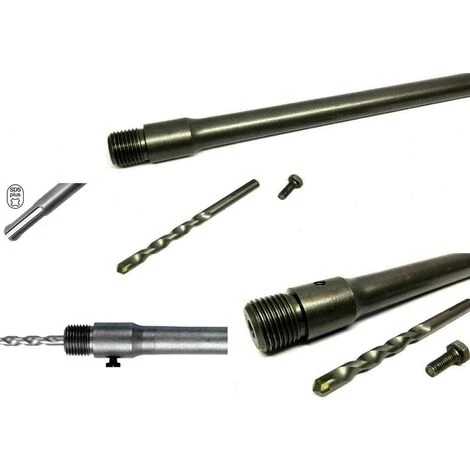 ASTA BARRA PER FRESA CAROTATRICE ATTACCO SDS PLUS 500MM LUNGHEZZA 50CM CON PUNTA 3 ASTA BARRA PER FRESA CAROTATRICE ATTACCO SDS PLUS 500MM LUNGHEZZA 50CM CON PUNTA - immagine 3