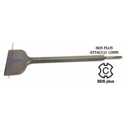SDS PLUS SCALPELLO A SPATOLA 80 X 350mm X Martello Demolitore