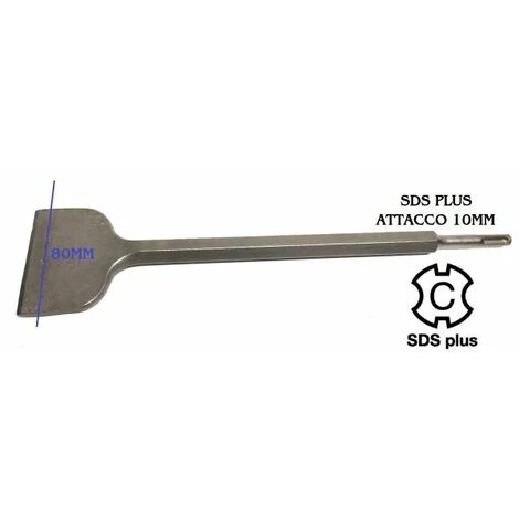 SDS PLUS SCALPELLO A SPATOLA 80 X 350mm X Martello Demolitore 1 SDS PLUS SCALPELLO A SPATOLA 80 X 350mm X Martello Demolitore