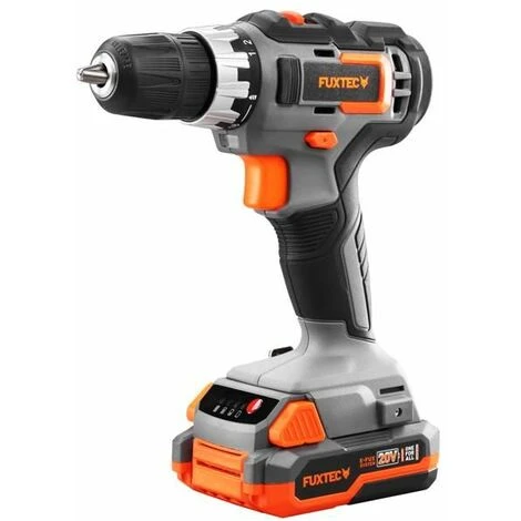Trapano Avvitatore A Batteria 20V FX-E1BS20 FUXTEC- Set Con 2x Batterie 2ah E 1 Caricatore- +valigietta 1 Trapano Avvitatore A Batteria 20V FX-E1BS20 FUXTEC- Set Con 2x Batterie 2ah E 1 Caricatore- +valigietta