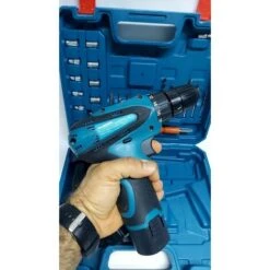 Trapano Avvitatore A Batteria Litio + 24 Accessori In Valigetta 12v 2 Batterie -Makitae Outlet 32488978 5