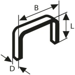 BOSCH - 1000 PEZZI GRAFFE A FILO FINE - TYP 53