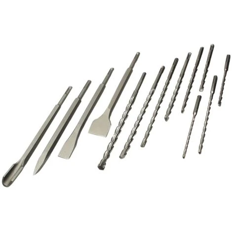 Set 13 Punte Di Trapano E Scalpelli SDS-Plus 12588 Brüder Mannesmann 2 Set 13 Punte Di Trapano E Scalpelli SDS-Plus 12588 Brüder Mannesmann - immagine 2