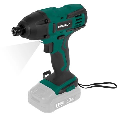 VONROC Avvitatore A Impulsi VPower 20V 150Nm. Batteria E Caricabatteria Rapido Non Inclusi. Con 2 Punte, Supporti E Sacca Portautensili 2 VONROC Avvitatore A Impulsi VPower 20V 150Nm. Batteria E Caricabatteria Rapido Non Inclusi. Con 2 Punte, Supporti E Sacca Portautensili - immagine 2