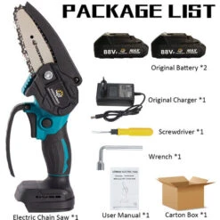 88VF Motosega A Batteria Ricaricabile Con 2 Batterie Sega Elettrica Senza Fili + Display Batteria 9 88VF Motosega A Batteria Ricaricabile Con 2 Batterie Sega Elettrica Senza Fili + Display Batteria -Makitae Outlet 37771309 5