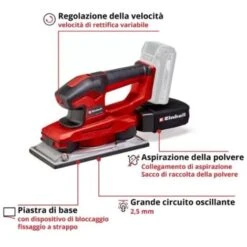Levigatrice Orbitale A Batteria Einhell TE-OS 18/230 Li Solo Senza Batteria -Makitae Outlet 37772184 4