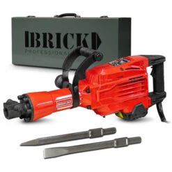 BRICK MP1700-642MC - Martello Demolitore 1700W 60J Compreso Di Punte E Valigetta Metallica