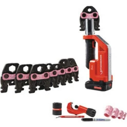 Rothenberger Macchina Da Stampa A Batteria ROMAX Compact TT MaxiPro 1 / 4-1.1 / 8 Pollici Set.Batteria 1x2 Ah.EU