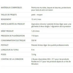 Wagner - Station Peinture Airless 550W 110bar - Control Pro 250 M Airless -Makitae Outlet 39407576 5