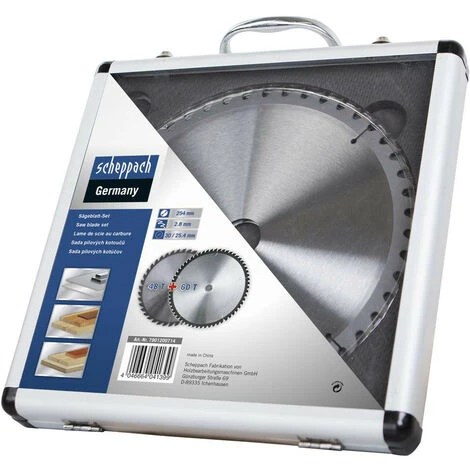 Scheppach - Ensemble De 2 Lames Carbure Diam254x30/25.4x2.8 Z48/60 2 Scheppach - Ensemble De 2 Lames Carbure Diam254x30/25.4x2.8 Z48/60 - immagine 2
