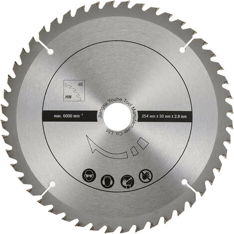 Scheppach - Ensemble De 2 Lames Carbure Diam254x30/25.4x2.8 Z48/60 3 Scheppach - Ensemble De 2 Lames Carbure Diam254x30/25.4x2.8 Z48/60 - immagine 3