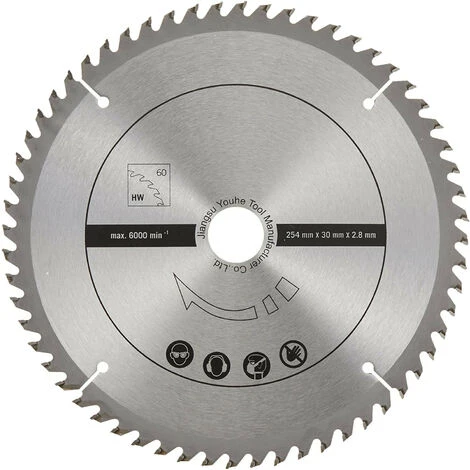 Scheppach - Ensemble De 2 Lames Carbure Diam254x30/25.4x2.8 Z48/60 4 Scheppach - Ensemble De 2 Lames Carbure Diam254x30/25.4x2.8 Z48/60 - immagine 4