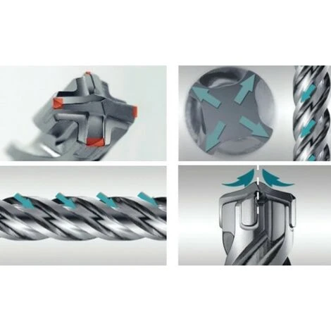 Punta Foratura Marmo-granito SDS-PLUS NEMESIS Makita 4 Taglienti Diametro: 5 Ø - Lunghezza : 110 Mm 3 Punta Foratura Marmo-granito SDS-PLUS NEMESIS Makita 4 Taglienti Diametro: 5 Ø - Lunghezza : 110 Mm - immagine 3