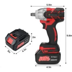 Avvitatore A Percussione A Batteria 2in1 588VF 800NM Con 2 Batterie 22800 MAh 7 Avvitatore A Percussione A Batteria 2in1 588VF 800NM Con 2 Batterie 22800 MAh -Makitae Outlet 40918642 3