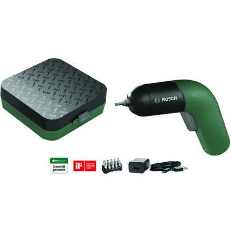 AVVITATORE IXO VI BOSCH VERDE 3,6V BATTERIA LITIO + CUSTODIA E ACCESSORI 1 AVVITATORE IXO VI BOSCH VERDE 3,6V BATTERIA LITIO + CUSTODIA E ACCESSORI
