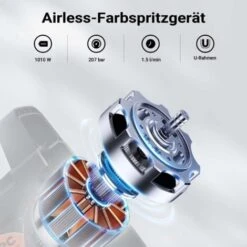 Sistema Di Verniciatura A Spruzzo Ad Alta Pressione XPotool 207 Bar 1,5l/min Con Ugello E Prolunga -Makitae Outlet 41444423 5