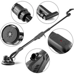 STAHLWERK TS-500 ST Potente Levigatrice Professionale Per Cartongesso Da 500 Watt Levigatrice A Collo Lungo Con Tecnologia Brushless Per Pareti E Soffitti