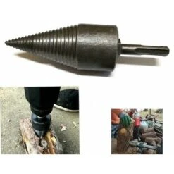 Punta 50mm Spaccare Legno Spaccalegna Uso Domestico X Trapano SDS Plus