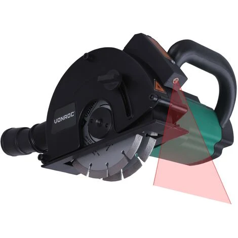 VONROC Scanalatore-Scanalatrice Da Muro 1700 W, 150 Mm. Dotato Di Laser. Include 4 Dischi Diamantati E Sacca Portautensili 2 VONROC Scanalatore-Scanalatrice Da Muro 1700 W, 150 Mm. Dotato Di Laser. Include 4 Dischi Diamantati E Sacca Portautensili - immagine 2