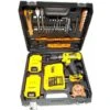 Trapano Avvitatore A Batteria Litio A Percussione 24V 2 Batteria + 35 Accessori