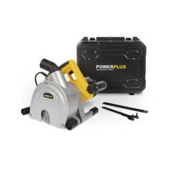 Powerplus Scanalatore Scanalatrice Muro Multilama 1800w Con 2 Dischi Diamantati Ø 150 Mm -Makitae Outlet 44188943 3