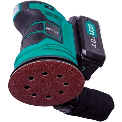 VONROC Levigatrice Orbitale VPOWER 20V - Ø125mm. Include Una Batteria Da 4.0Ah, Caricabatterie, Sacchetto Raccolta Polvere E 12 Pezzi Di Carta Abrasiva 3 VONROC Levigatrice Orbitale VPOWER 20V - Ø125mm. Include Una Batteria Da 4.0Ah, Caricabatterie, Sacchetto Raccolta Polvere E 12 Pezzi Di Carta Abrasiva - immagine 3