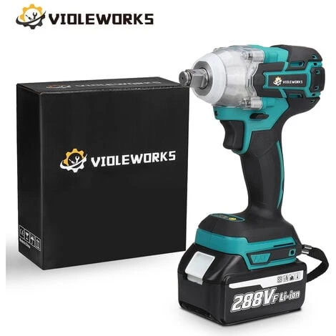 1/2'' 288VF 520NM Avvitatore A Percussione Con 2 Batterie Senza Spazzole 22800mAh Trapano Elettrico Senza Fili Chiavi A Impulsi 1 1/2'' 288VF 520NM Avvitatore A Percussione Con 2 Batterie Senza Spazzole 22800mAh Trapano Elettrico Senza Fili Chiavi A Impulsi