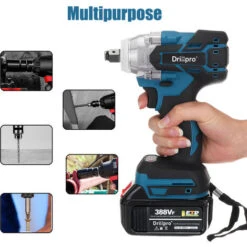 1/2'' 520N.M Avvitatore Ad Impulsi A Batteria Con 2 Batteria Senza Spazzole 18V 388VF -Makitae Outlet 46360157 4