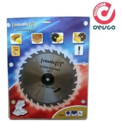 Disco Per Sega Circolare Per Legno 205mm 24 Denti - Casals - E2250