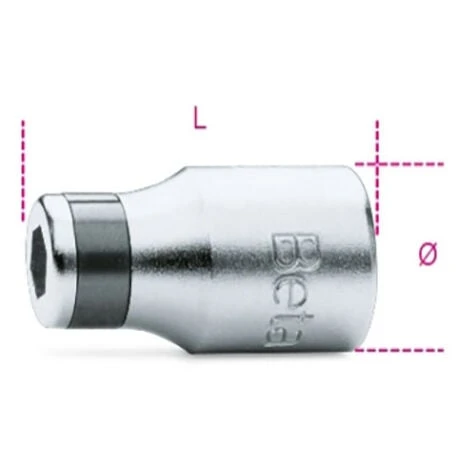 BUSSOLA PORTAINSERTI ATTACCO QUADRO FEMMINA 1/4 E MASCHIO ESAG. 1/4 BETA Cod. 895/1 2 BUSSOLA PORTAINSERTI ATTACCO QUADRO FEMMINA 1/4 E MASCHIO ESAG. 1/4 BETA Cod. 895/1 - immagine 2